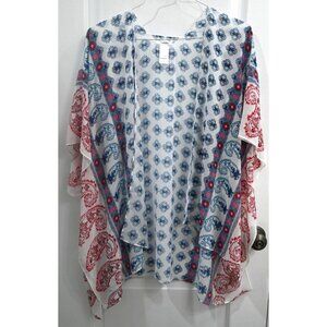 Maurices Womens Open Front Blouse with Open Short Sleeve Design One Size